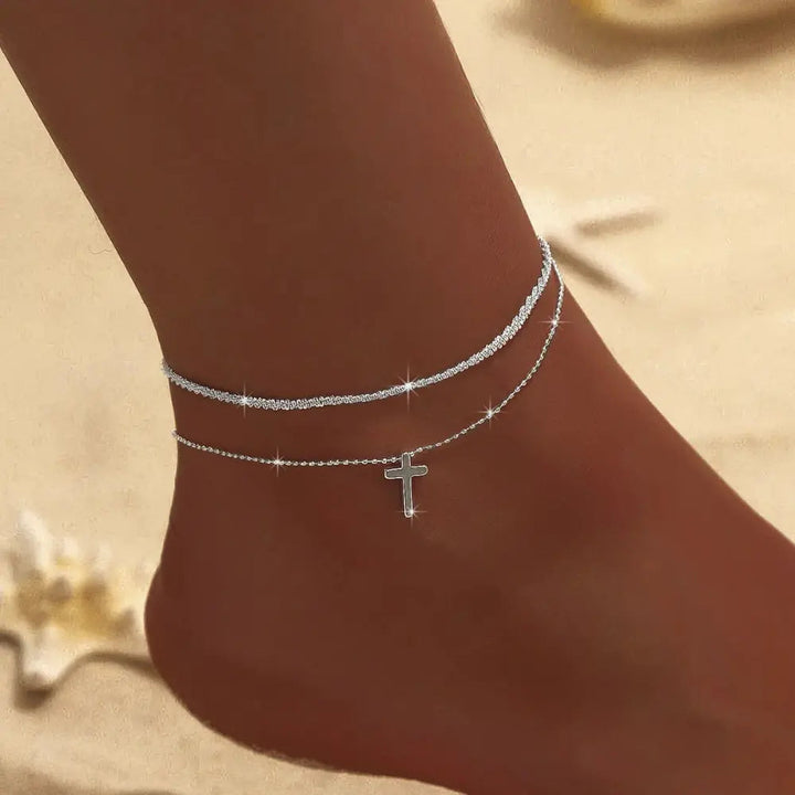 Mirla | Chic Silver/Guld Dubbel Fotkedja-Eva Jonsson