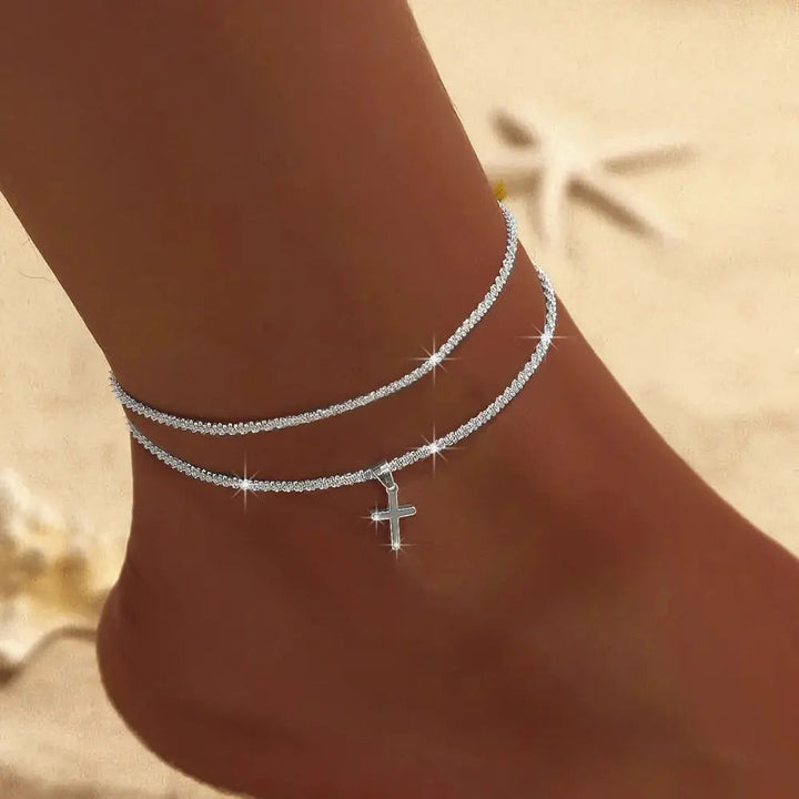 Mirla | Chic Silver/Guld Dubbel Fotkedja-Eva Jonsson