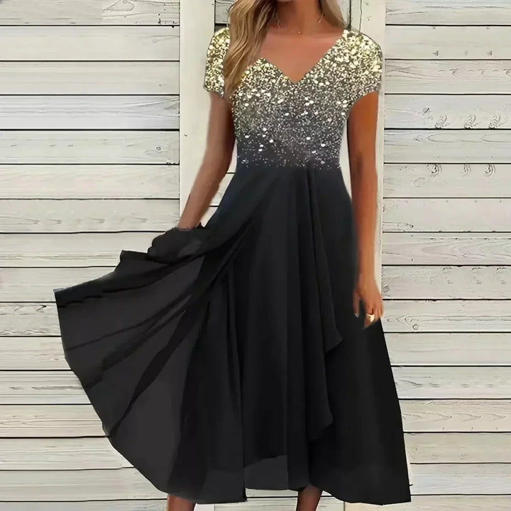 Mirla | Chiffon aftonklänning för kvinnor-Eva Jonsson