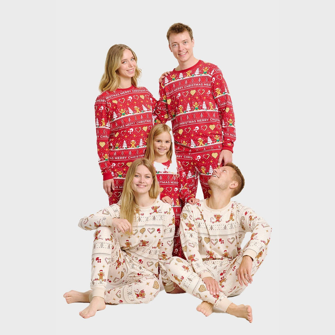 Mirla | Christmas Cookie Jul-Pyjamas Röd - Herr-Eva Jonsson
