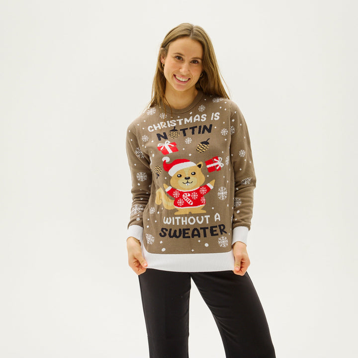 Mirla | Christmas Is Nuttin Without A Weihnachtsstrickjacke - Dam-Eva Jonsson