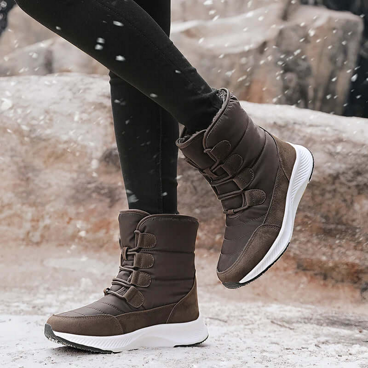 Mirla | Combat Boots - Vattentålig Mid-Calf med Klettpärm-Eva Jonsson