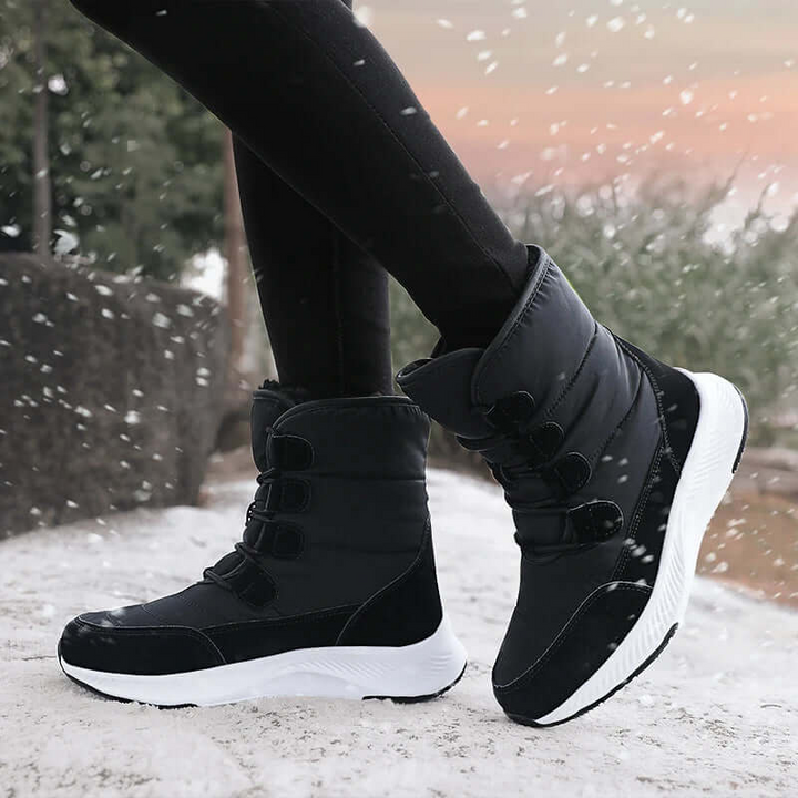 Mirla | Combat Boots - Vattentålig Mid-Calf med Klettpärm-Eva Jonsson