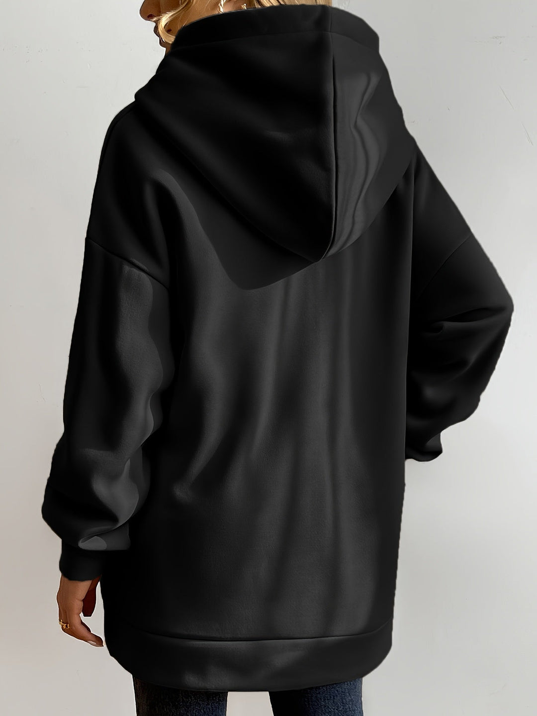 Mirla | Comfort - Extrem Bekväm Lång Zip-Up-Plush-Hoodie med Huva för Damer-Eva Jonsson