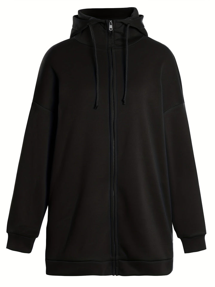Mirla | Comfort - Extrem Bekväm Lång Zip-Up-Plush-Hoodie med Huva för Damer-Eva Jonsson