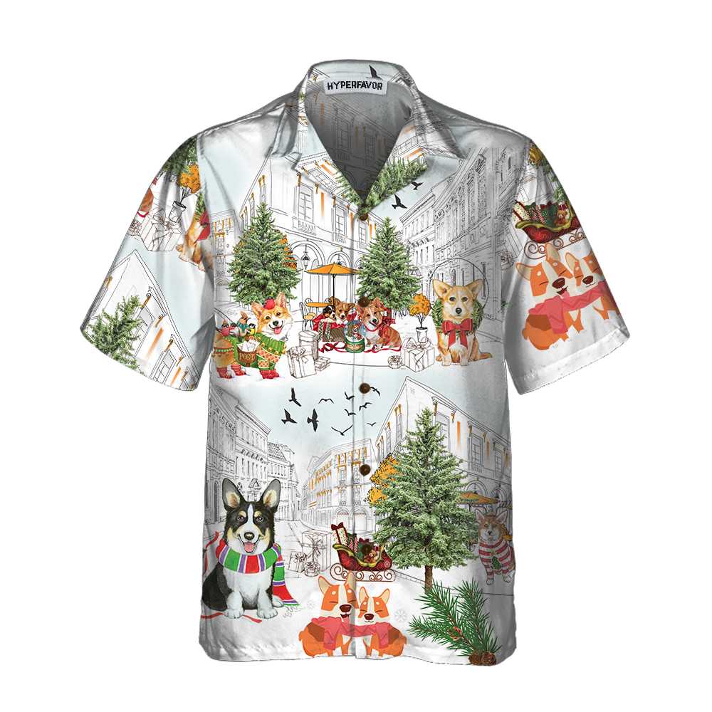 Mirla | Corgis På Jul Hawaiian Shirt Corgi Dog Christmas Shirt För Män & Kvinnor Bästa Julklappen-Eva Jonsson