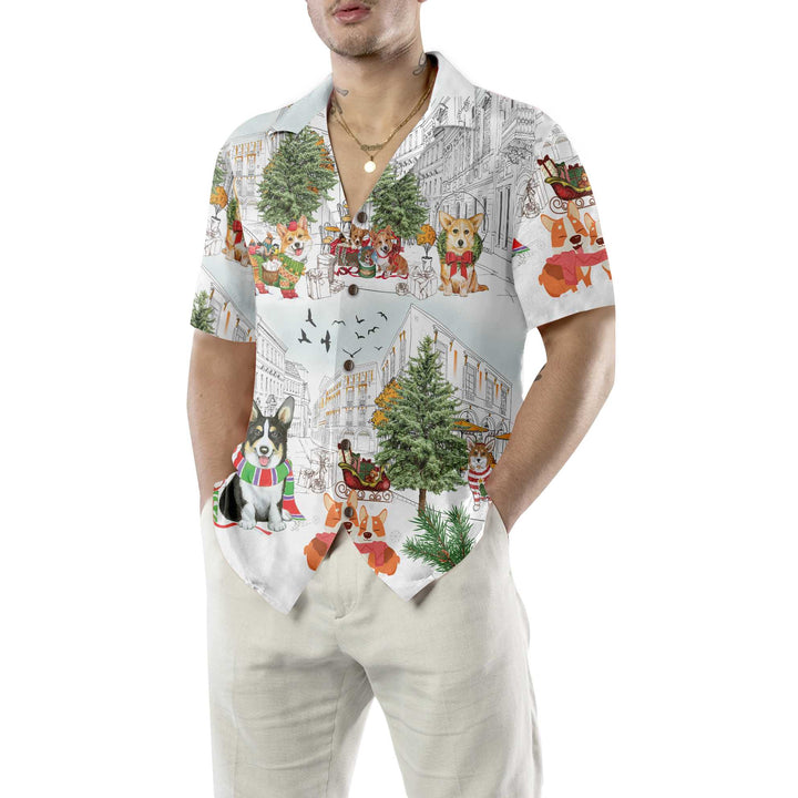 Mirla | Corgis På Jul Hawaiian Shirt Corgi Dog Christmas Shirt För Män & Kvinnor Bästa Julklappen-Eva Jonsson