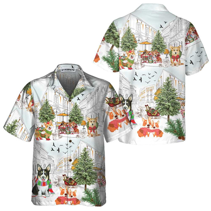 Mirla | Corgis På Jul Hawaiian Shirt Corgi Dog Christmas Shirt För Män & Kvinnor Bästa Julklappen-Eva Jonsson