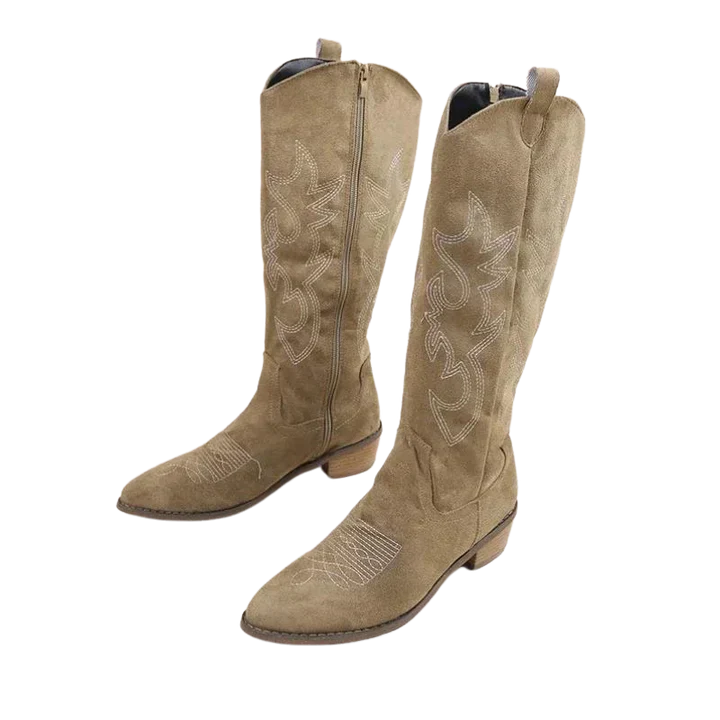 Mirla | Cowgirl-Stövlar med Högkvalitativ Bearbetning och Komfort-Eva Jonsson