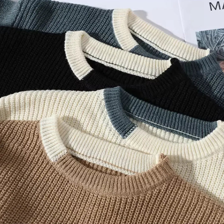 Mirla | Crewneck Tröja Av Mjuk Stickad-Eva Jonsson