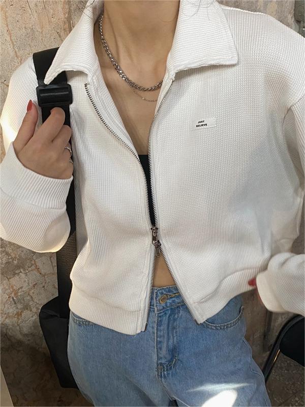 Mirla | Crop Jacka med dragkedja-Eva Jonsson
