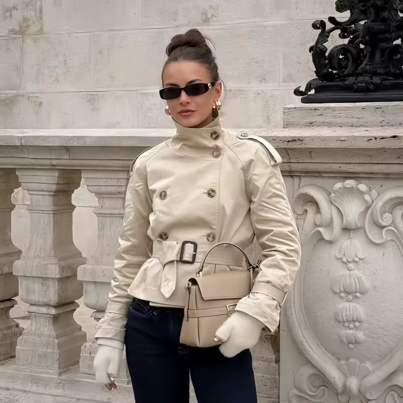 Mirla | Croppad Trenchcoat-Eva Jonsson