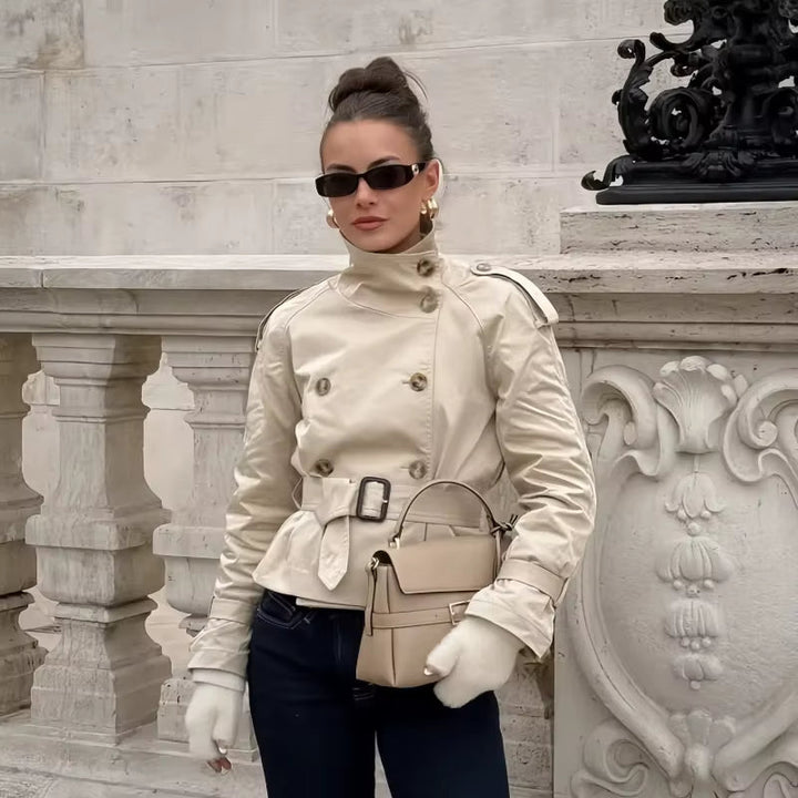 Mirla | Croppad Trenchcoat-Eva Jonsson