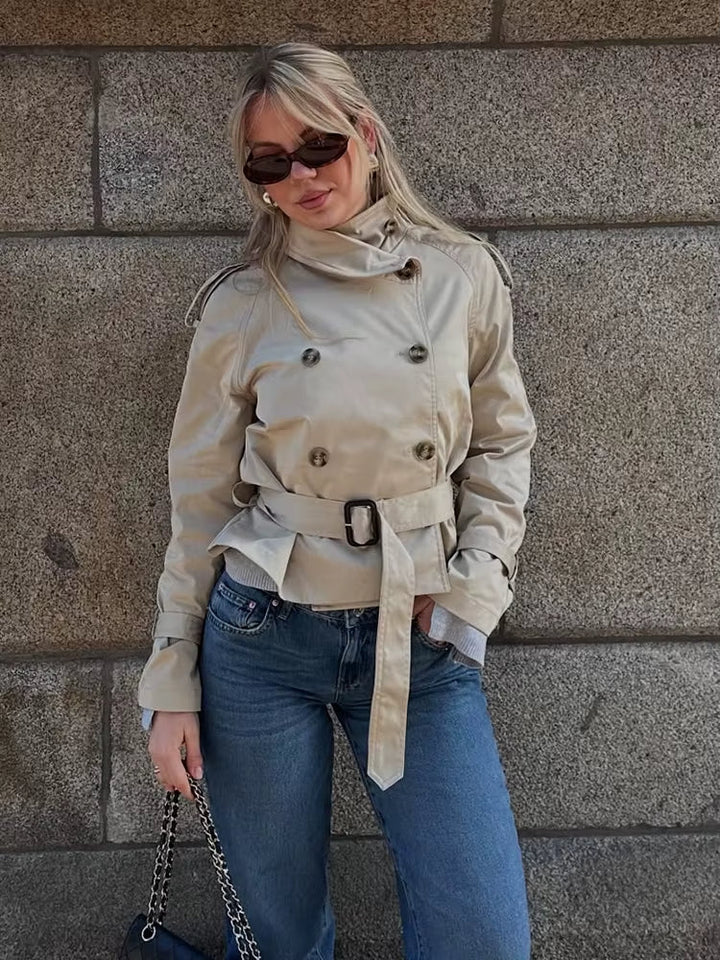 Mirla | Croppad Trenchcoat-Eva Jonsson