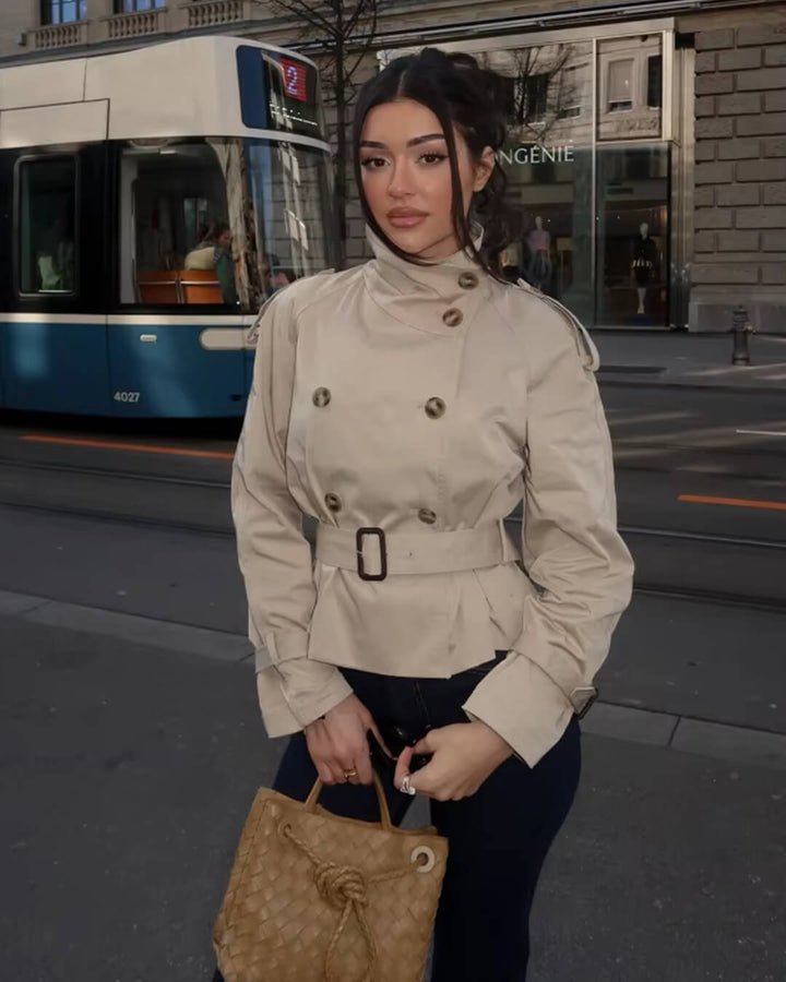 Mirla | Croppad Trenchcoat-Eva Jonsson