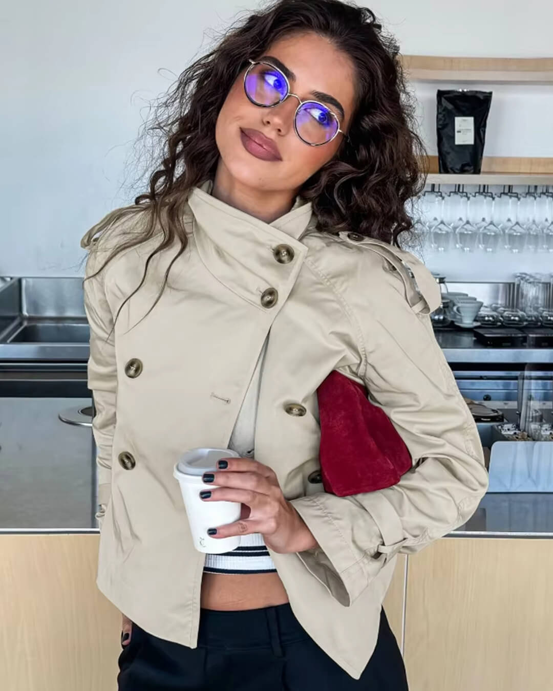 Mirla | Croppad Trenchcoat-Eva Jonsson
