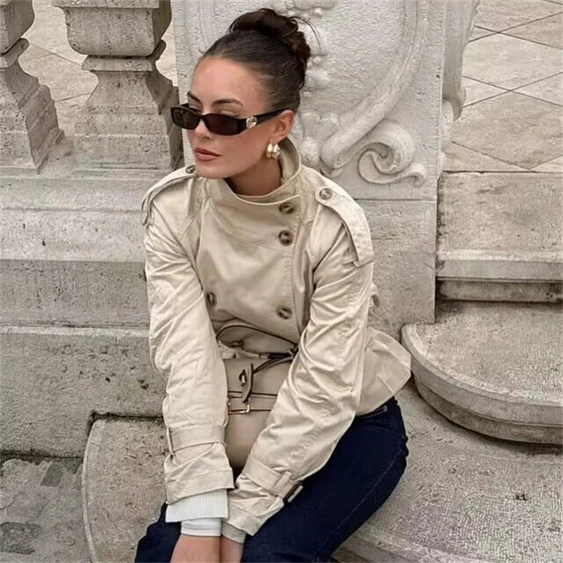 Mirla | Croppad Trenchcoat-Eva Jonsson