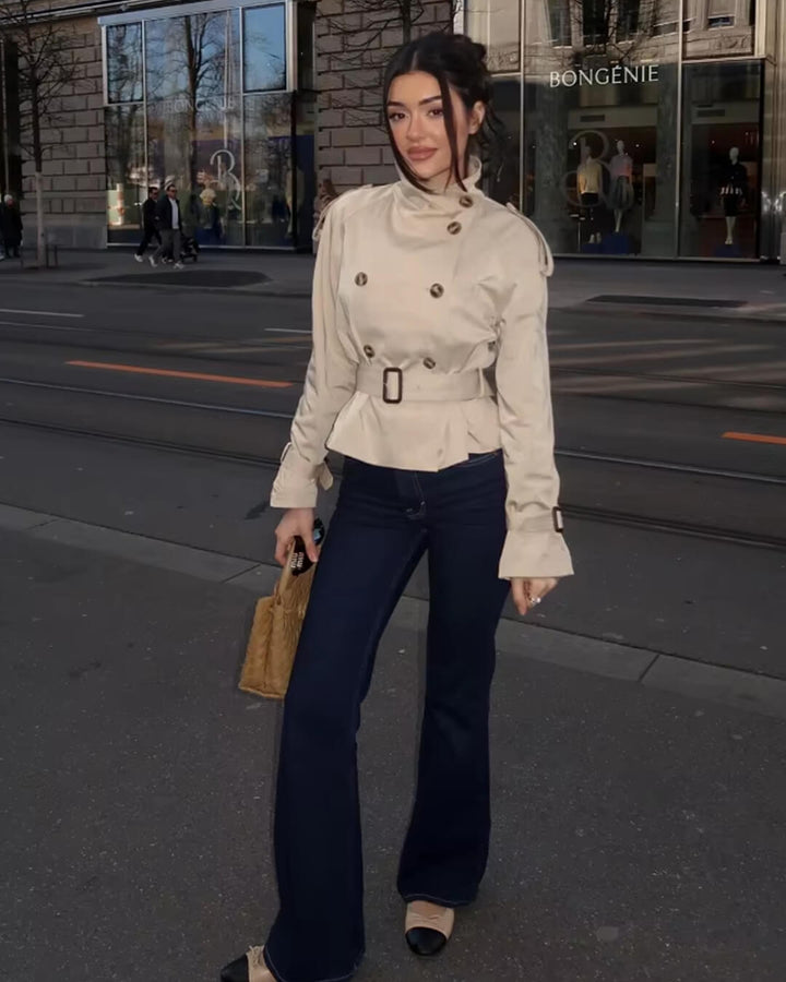 Mirla | Croppad Trenchcoat-Eva Jonsson