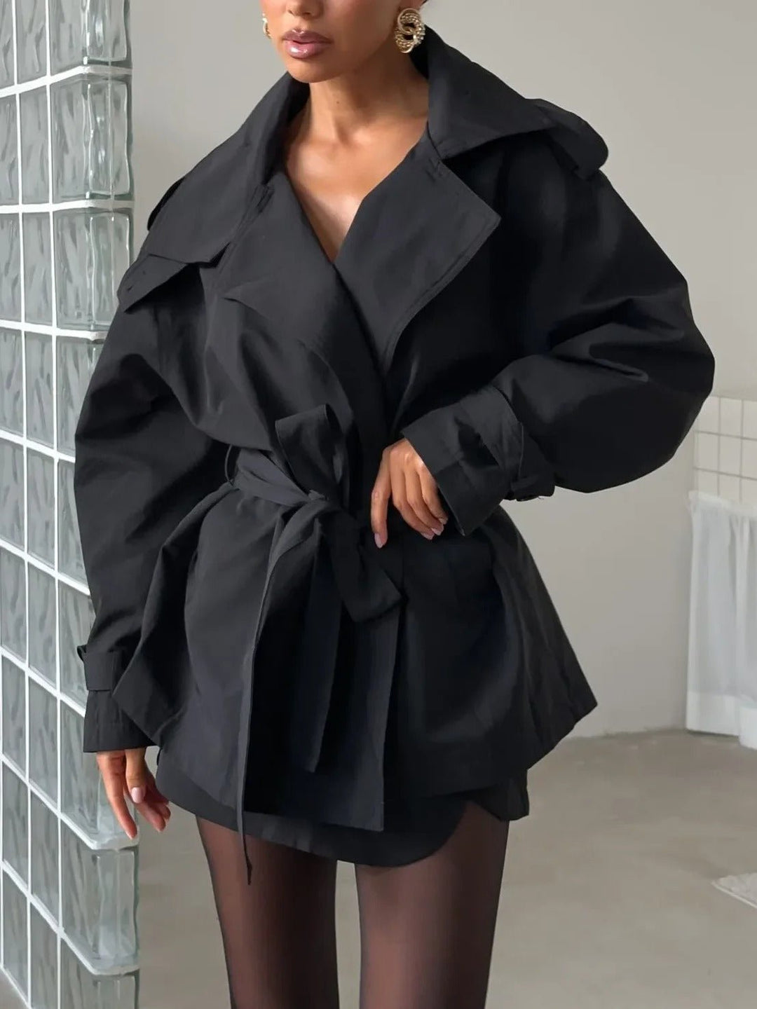 Mirla | Croppad Trenchcoat-Eva Jonsson