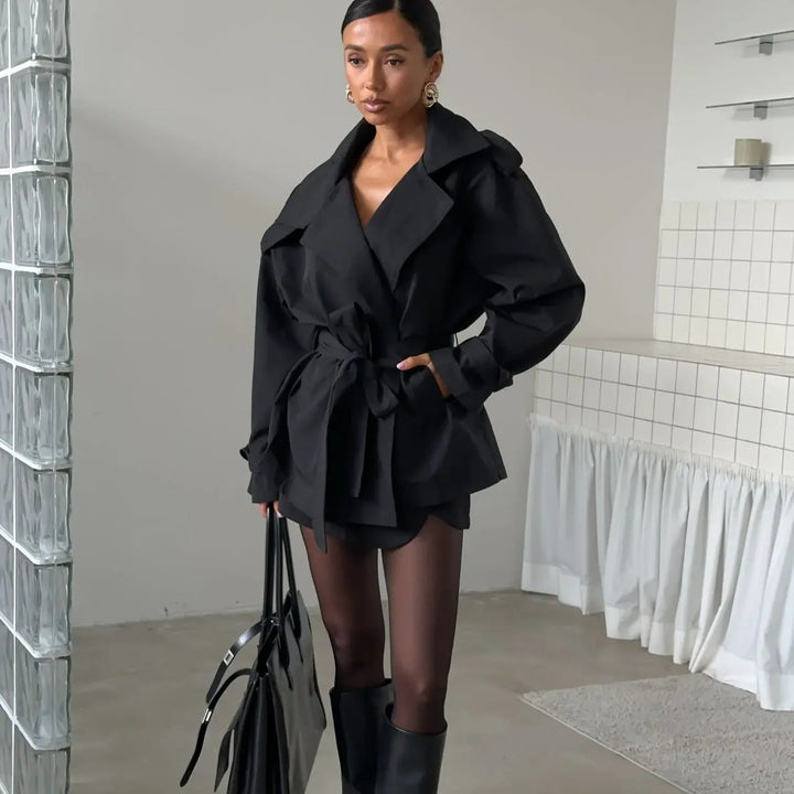 Mirla | Croppad Trenchcoat-Eva Jonsson