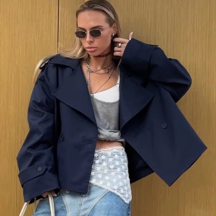 Mirla | Croppad Trenchcoat-Eva Jonsson