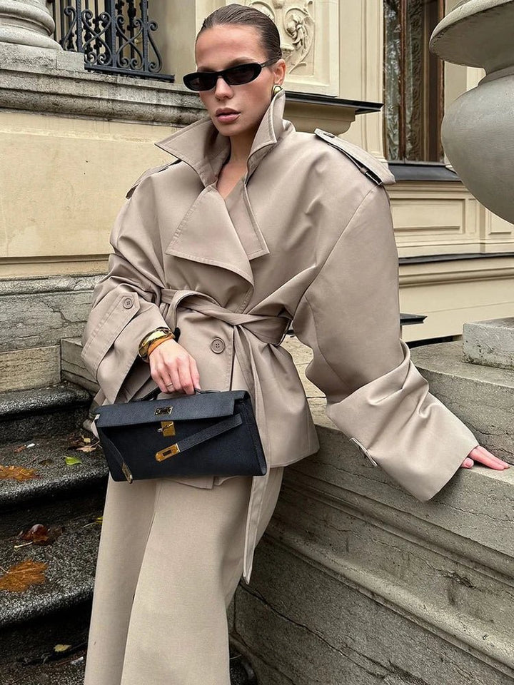 Mirla | Croppad Trenchcoat-Eva Jonsson