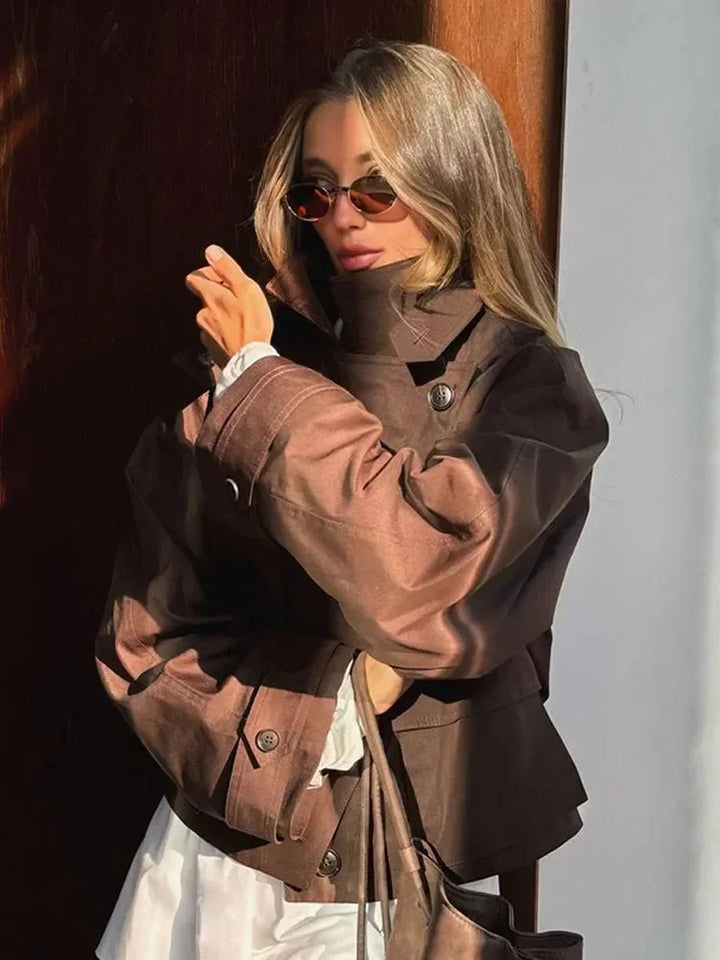 Mirla | Cropped Trenchcoat-Eva Jonsson