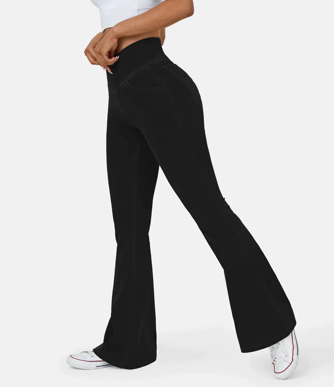 Mirla | Crossover Jeans med Hög Midja-Eva Jonsson