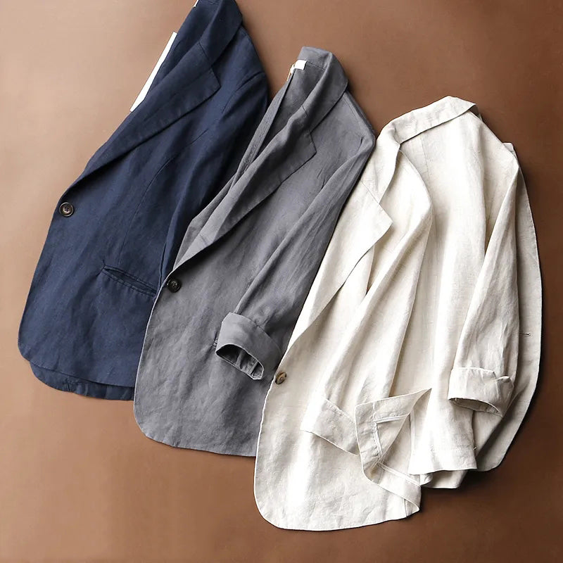 Mirla | Daly Chic Minimalist Linne Blazer-Eva Jonsson