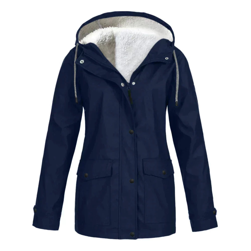 Mirla | Dam A-Linje Långärmad Tröja Hoodie-Eva Jonsson