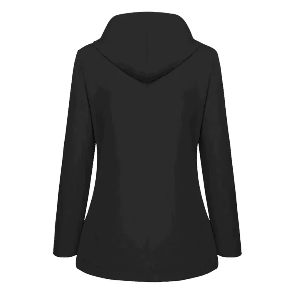 Mirla | Dam A-Linje Långärmad Tröja Hoodie-Eva Jonsson