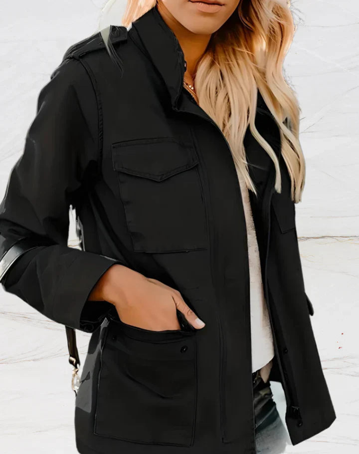 Mirla | Dam Allsidig Zip Jacka med Flera Fickor-Eva Jonsson