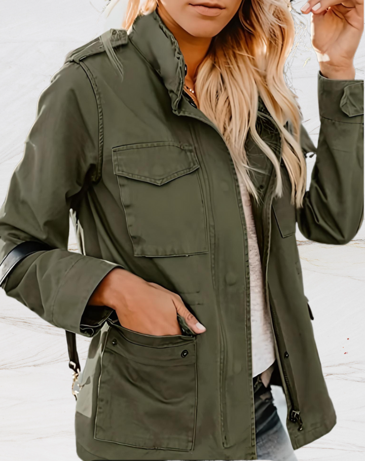 Mirla | Dam Allsidig Zip Jacka med Flera Fickor-Eva Jonsson