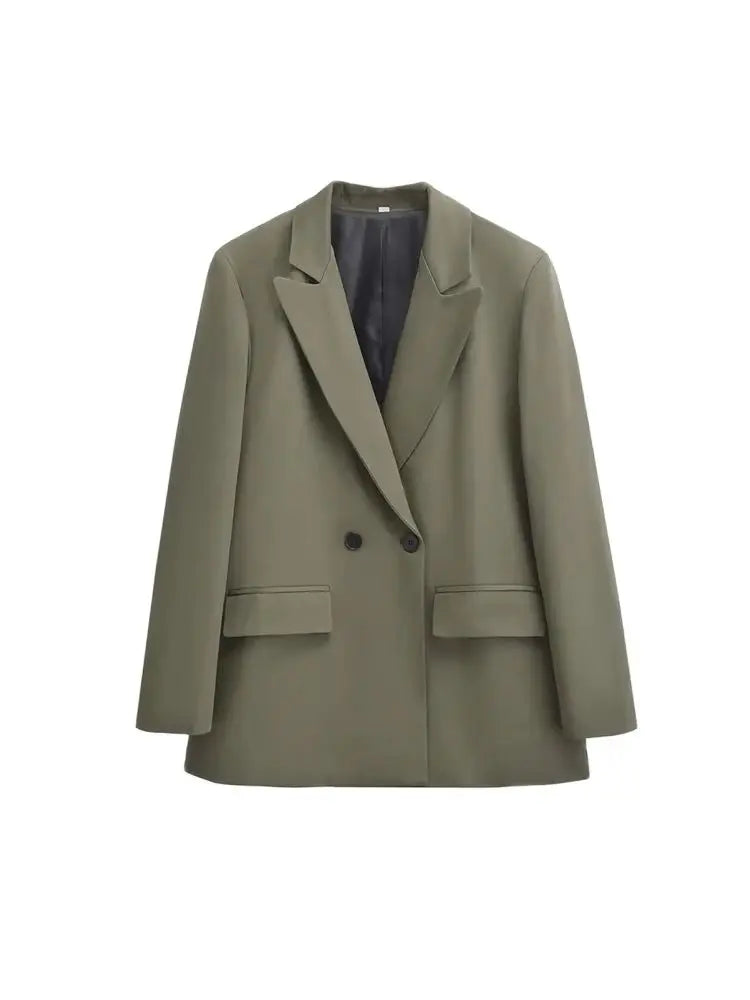 Mirla | Dam Blazer - Strukturerad med dubbel knappslå-Eva Jonsson