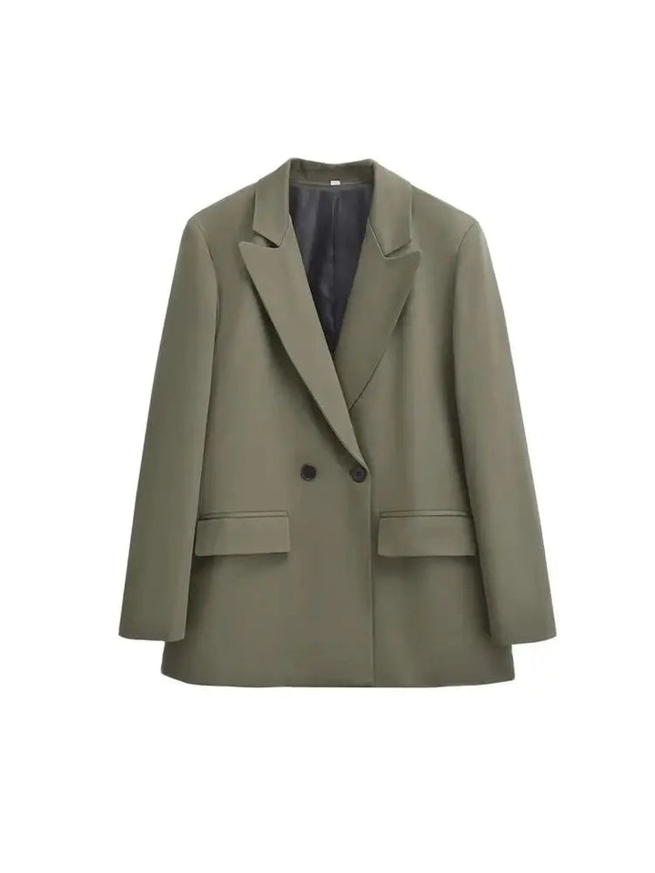 Mirla | Dam Blazer - Strukturerad med dubbel knappslå-Eva Jonsson