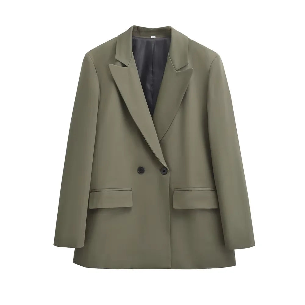 Mirla | Dam Blazer - Strukturerad med dubbel knappslå-Eva Jonsson