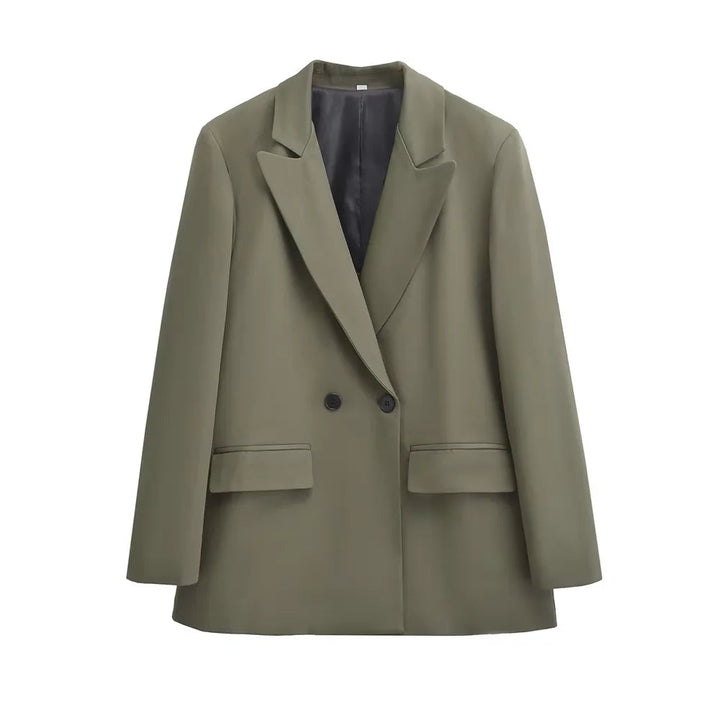 Mirla | Dam Blazer - Strukturerad med dubbel knappslå-Eva Jonsson