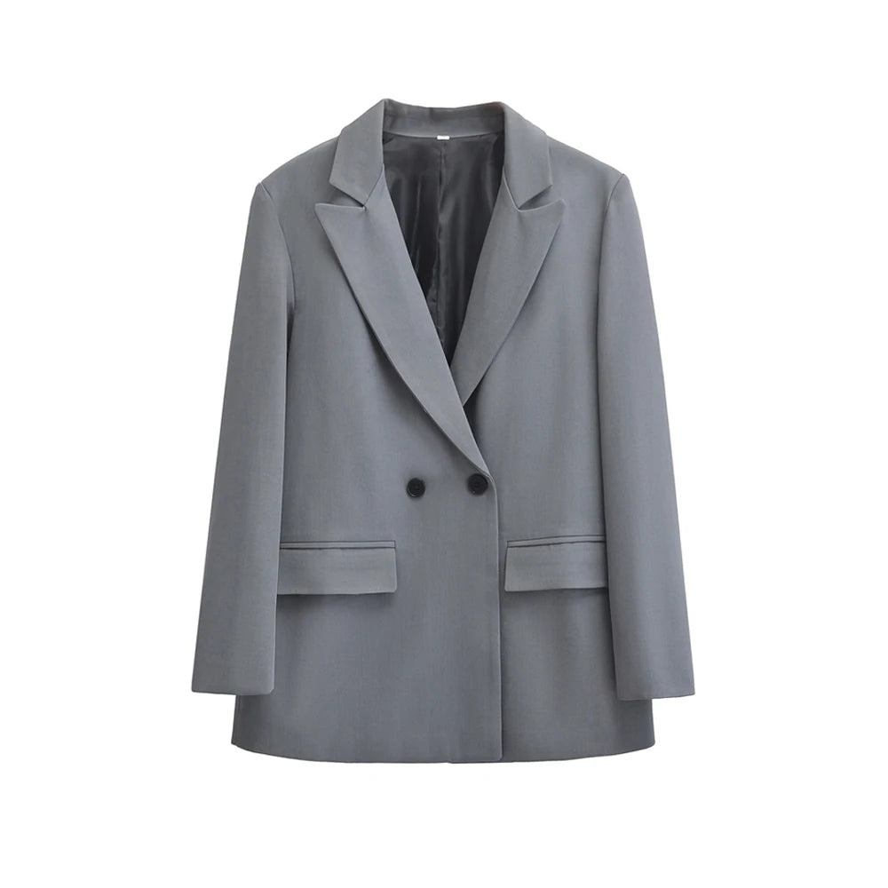 Mirla | Dam Blazer - Strukturerad med dubbel knappslå-Eva Jonsson