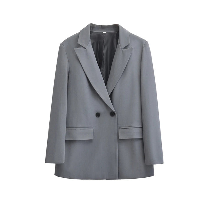 Mirla | Dam Blazer - Strukturerad med dubbel knappslå-Eva Jonsson