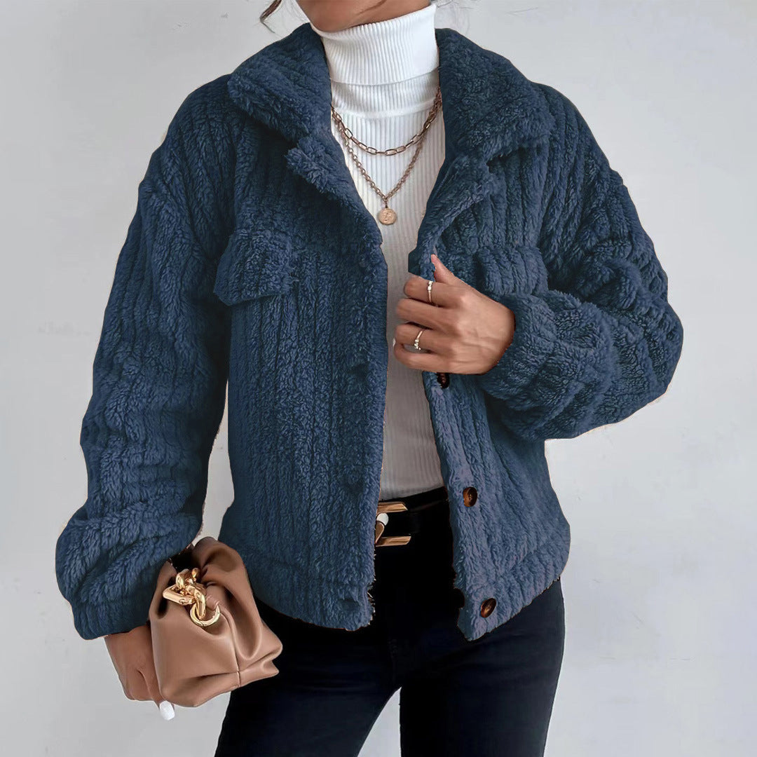 Mirla | Dam Button-Down Sherpa Jacka-Eva Jonsson