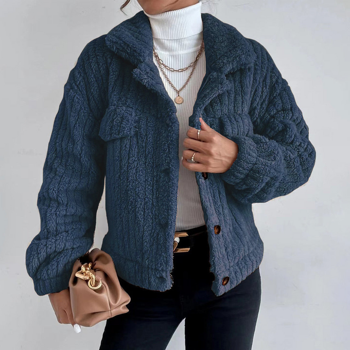 Mirla | Dam Button-Down Sherpa Jacka-Eva Jonsson