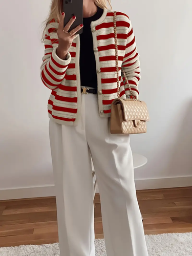 Mirla | Dam-Cardigan Av Mjuk Stickning-Eva Jonsson