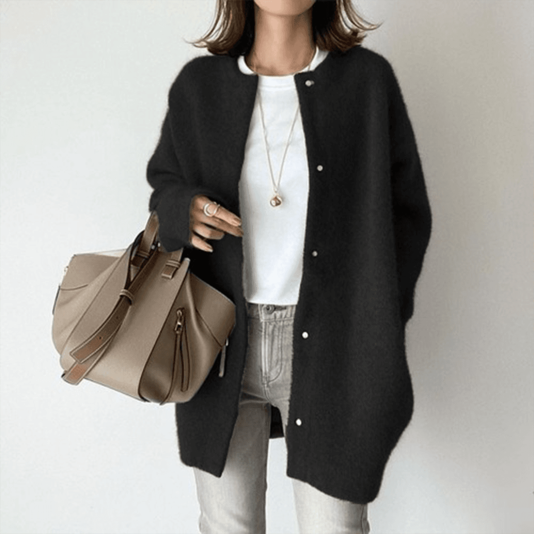 Mirla | Dam Cardigan - Mjuk tyg för alla tillfällen-Eva Jonsson