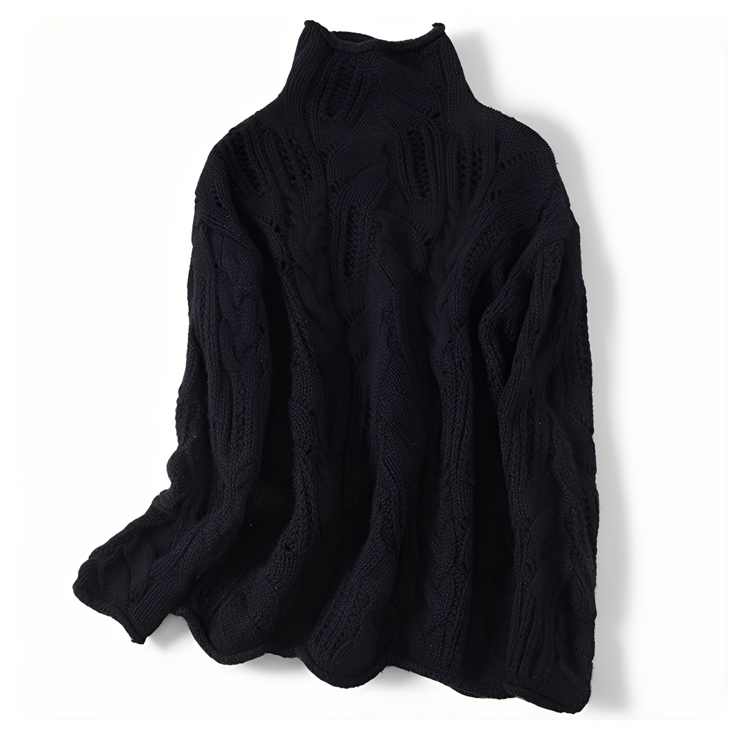 Mirla | Dam Cashmere Tröja med Speciella Detaljer-Eva Jonsson
