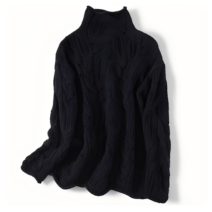 Mirla | Dam Cashmere Tröja med Speciella Detaljer-Eva Jonsson