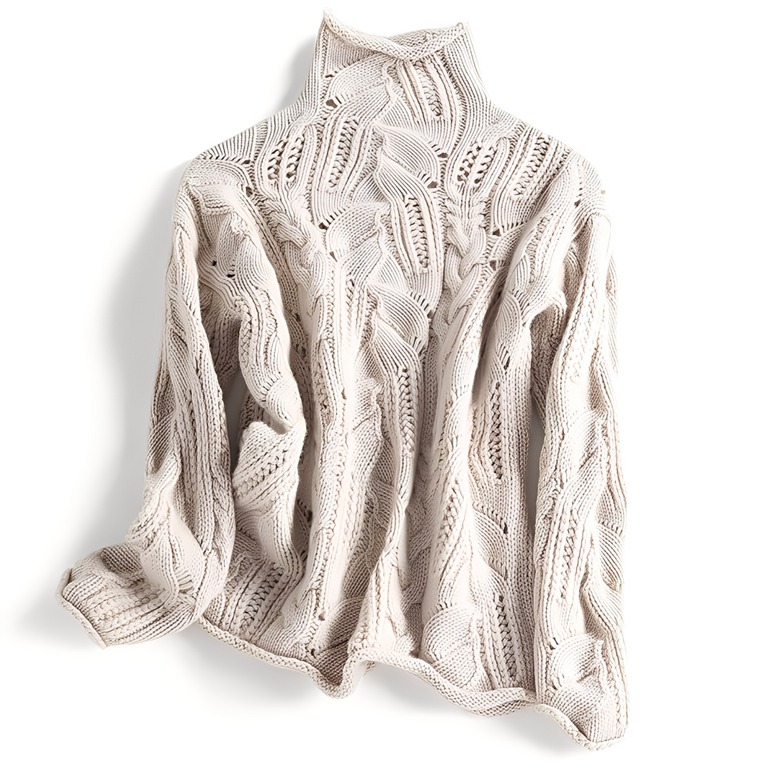Mirla | Dam Cashmere Tröja med Speciella Detaljer-Eva Jonsson