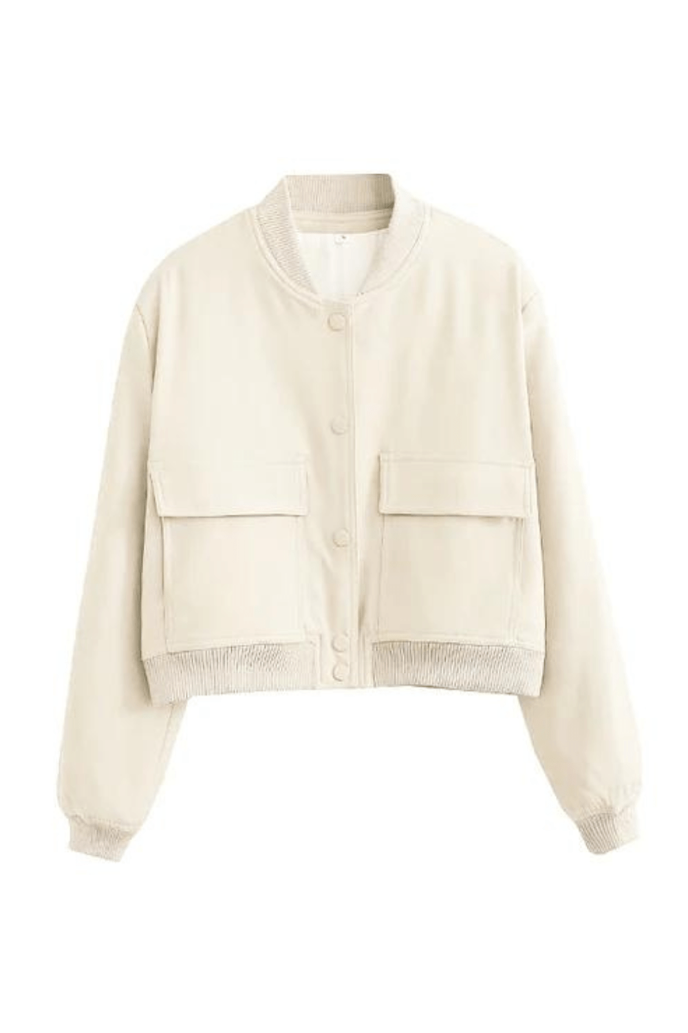 Mirla | Dam Cropped Button-Down Bomberjacka-Eva Jonsson