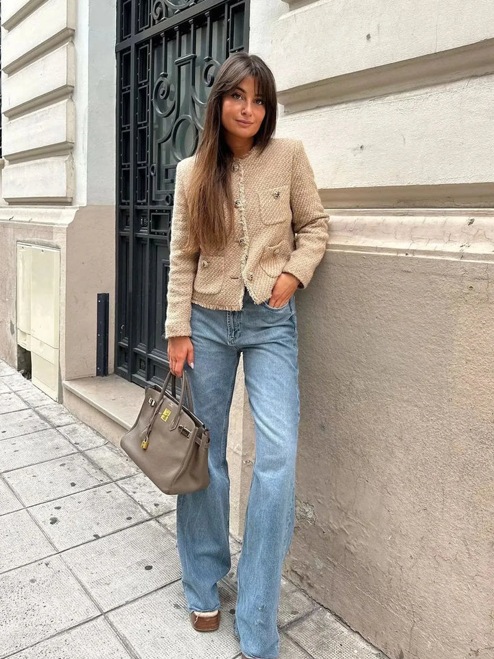 Mirla | Dam Cropped Tweed-Jacka-Eva Jonsson