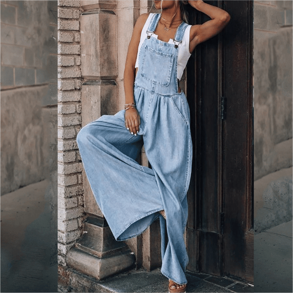 Mirla | Dam Denim-Overall med Vid Ben Design-Eva Jonsson