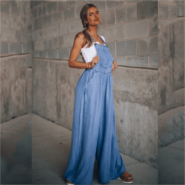 Mirla | Dam Denim-Overall med Vid Ben Design-Eva Jonsson